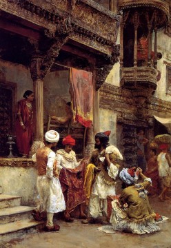 Les marchands de soie Indienne Peinture à l'huile